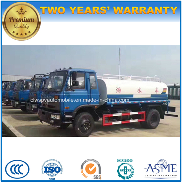 10 T LHD 4X2 Water Tanker Truck 10000 L Sprinkler Tank Truck for Sale 