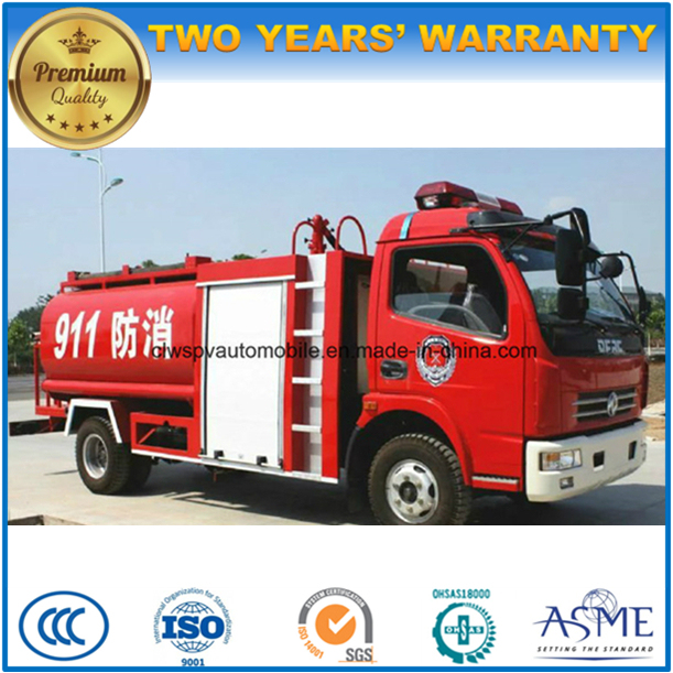 Dongfeng 4X2 5000L Fire Fighting Truck 5 Tons Fire Tender Truck 