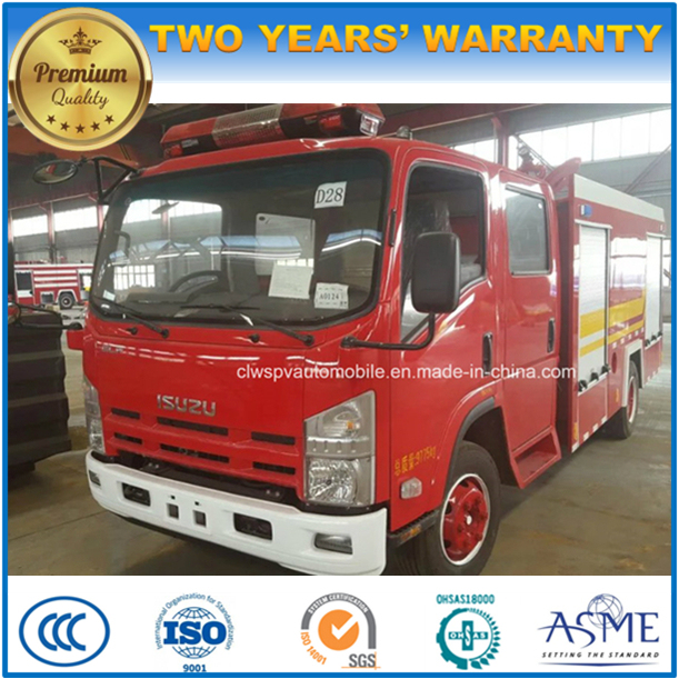 Isuzu 6 T Double Cab Fire Fighting Truck 6000 L Water Fire Tender 