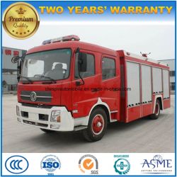 Double Crew 4X2 8000L Water Tank 2000 L Foam Tank Fire Tender Truck