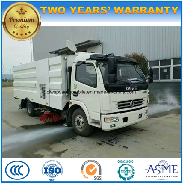 Dongfeng 6 Wheels Vacuum Sweeper 5m3 Street Cleaning Truck 