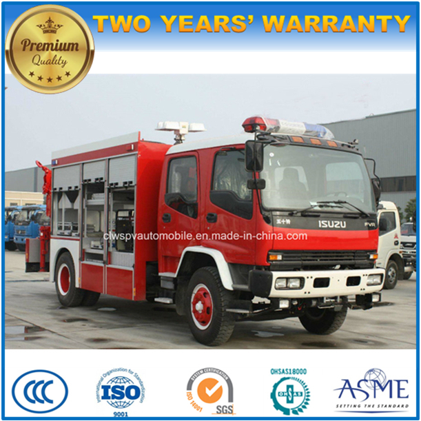 Isuzu 4X2 5000L Water 2000L Foam Tanker Fire Extinguish Truck 