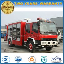 Isuzu 4X2 5000L Water 2000L Foam Tanker Fire Extinguish Truck