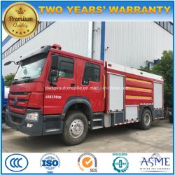 Sinotruk HOWO 6 Wheels 12 Tons Water Tanker Foam Fire Fighting Truck