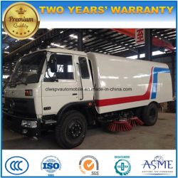 Dongfeng 6 Wheels Sweeping Machine 150 HP Road Sweeper Truck