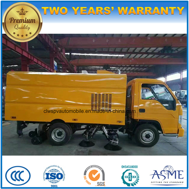 Foton 6 Wheels Automatic Street Cleaning Road Sweeper Wash Truck 