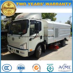 FAW 4*2 New Design Street Sweeper 6 M3 Road Vacuum Cleaning Truck