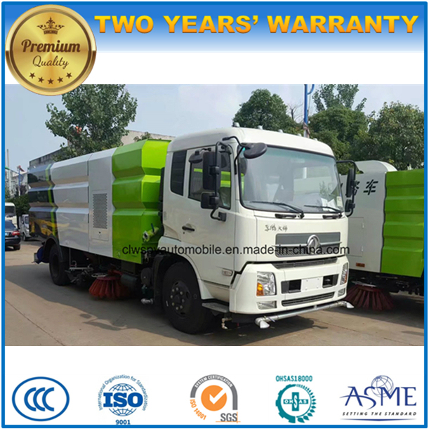 Rhd LHD 6 Wheels Vacuum Sweeping Machine 8m3 Road Sweeper Truck 