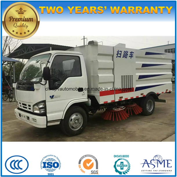 Isuzu 5 Cbm Street Clean 5000 L Road Sweeper Truck 