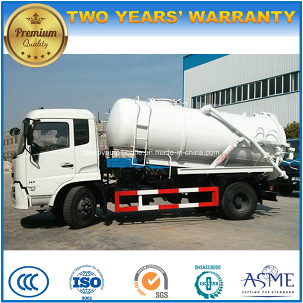 10 Cubic Meters Vacuum Sewer Cleaning Truck for Sale 