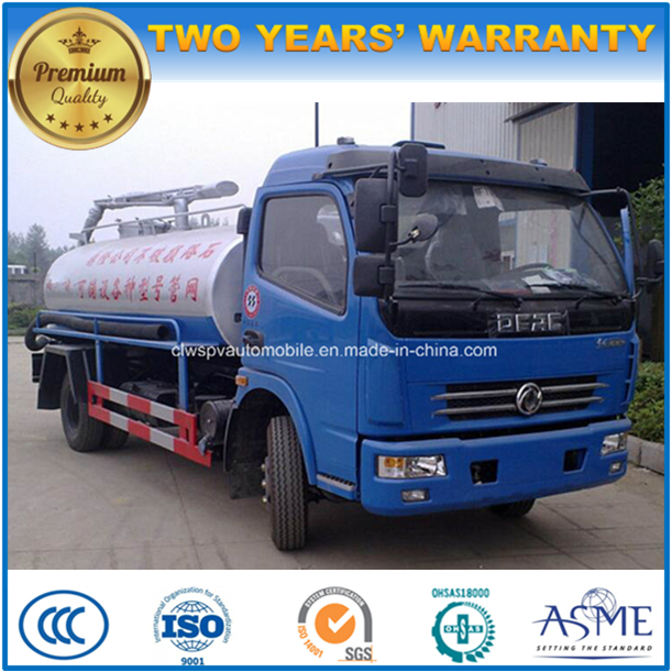 4X2 Dongfeng 5000L Fecal Suction Tank 5tons Fecal Vacuum Truck 