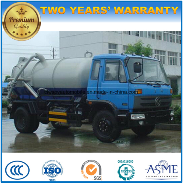 4X2 8000 L Vacuum Tank Truck 8m3 Suction Truck for Sale 