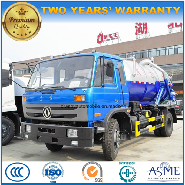 4X2 155kw Hot Sale Vacuum Truck 8000 L Suction Sewage Truck Price 