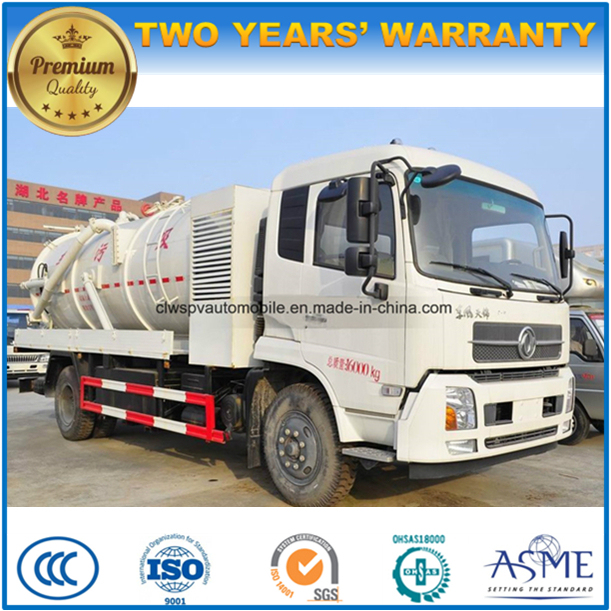 Dongfeng 6 Wheels 10 Tons Sewage Suction Truck Hot Sale 10 Kl Vacuum Truck 