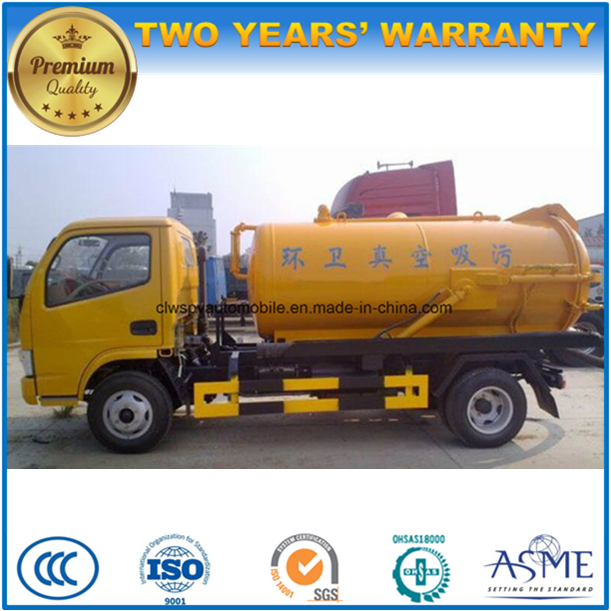 5000 L Dongfeng 4X2 Hot Sale 5 Cubic Meters Sewage Suction Truck 