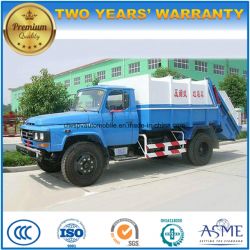 6 Wheels High Quality 9 T to 10 T Garbage Compactor and Dump Truck for Sale