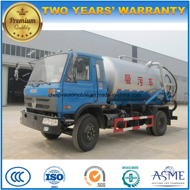 6 Wheels 10 Cubic Meters Vacuum Truck 10000 L Sewage Suction Truck 