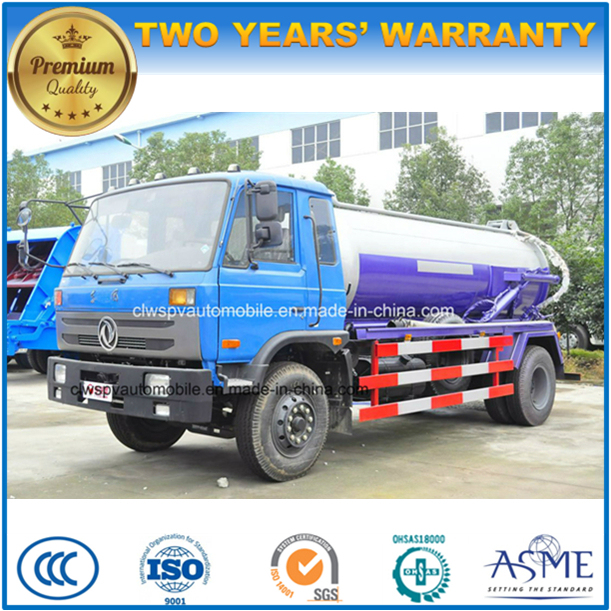 Dongfeng 4X2 10000 L Suction Sewage Truck 10 Tons Vacuum Truck 