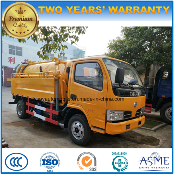 New Design 3000L Sewage Suction Truck Water Tank Truck for Sale 