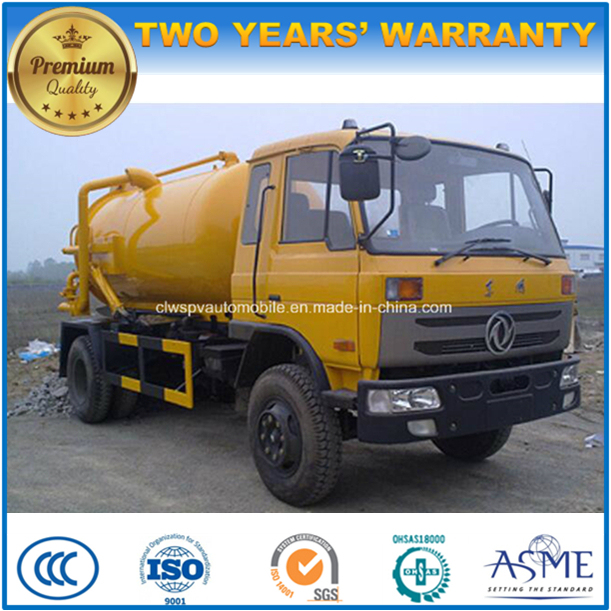 Dongfeng 6 Wheels 15 Tons Suction Sewage Truck 15 Kl Vacuum Truck 