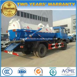 155kw 4X2 Dongfeng 10000 Liters Sewage Suction Tank Truck
