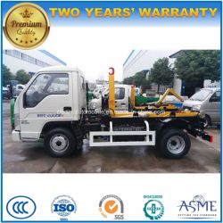 3 M3 Small Pull Arm Garbage Truck 3 Cubic Meters Foton Roll off Truck for Sale