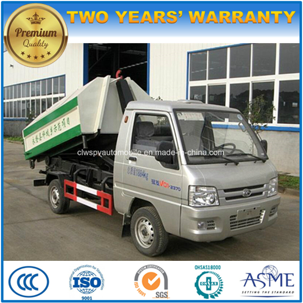 3 M3 Foton Mini Arm Roll Garbage Truck 3 Tons Hook Arm Refuse Truck 