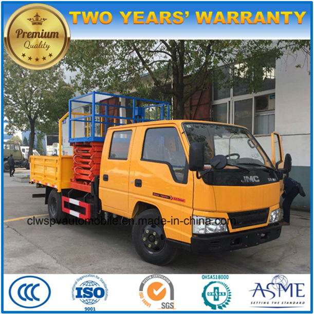 8-10m Jmc Double Cab High Altitude Operation Scissor Truck 