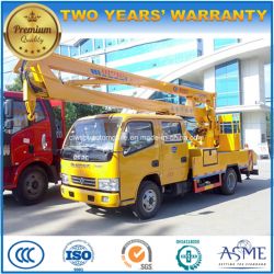 Double Cab Aerial Platform Vehicle 15m Hydraulic Aerial Cage