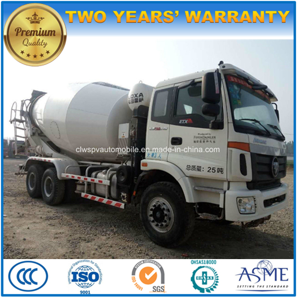 Customized 8000L Foton Cement Mixer Drum Truck 