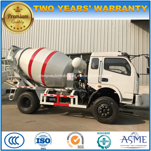 Dongfeng 6 Wheels 3 M3 Concrete Mixer Truck for Sale 