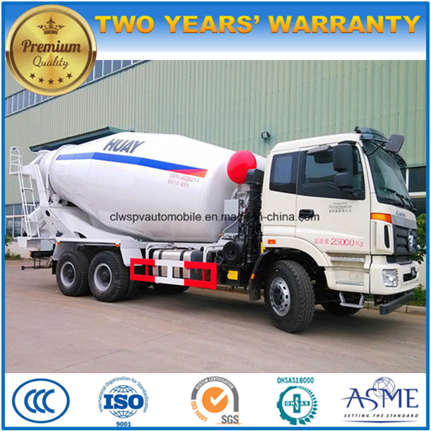 Foton 10 Wheels 6 Cubic Meters Cement Mixer Concrete Delivery Truck 