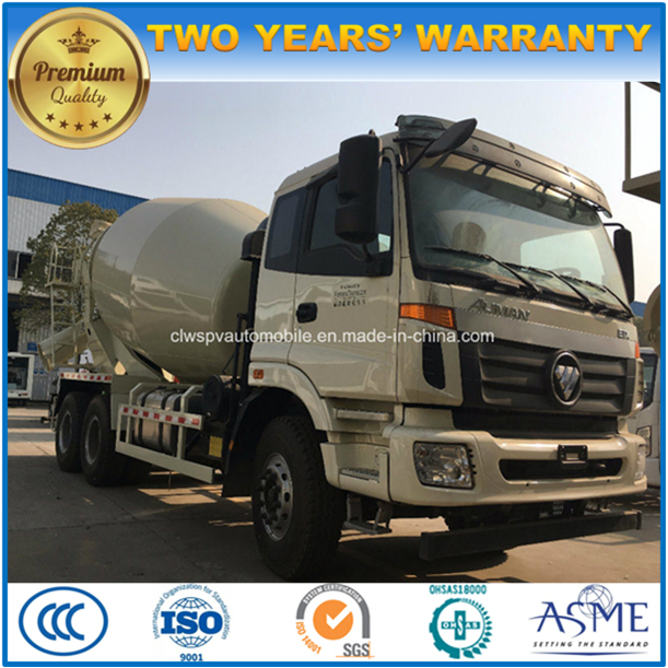 6 to 8 M3 Concrete Mixer Truck Foton Agitator Truck 