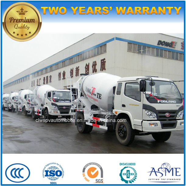 Forland 3 Cubic Meters Concrete Mixer Truck for Export 