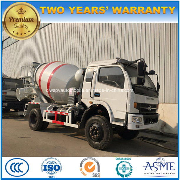 Dongfeng 6 Wheels 3 M3 Cement Mixer Agitator Truck for Sale 