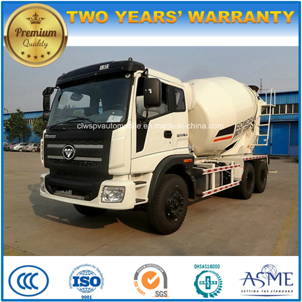 Foton 6X4 Cement Mixer Truck 5 to 8 M3 Concrete Delivery Truck 