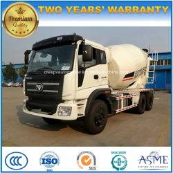 Foton 6X4 Cement Mixer Truck 5 to 8 M3 Concrete Delivery Truck
