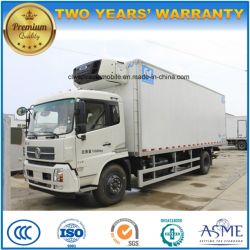 Dongfeng 6 Wheels Refrigerated Box 10 Tons Food Refresh Truck