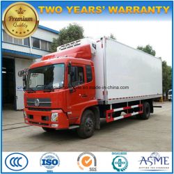 6 Wheels Dongfeng Refrigerator Truck 10 Tons Refrigerated Van