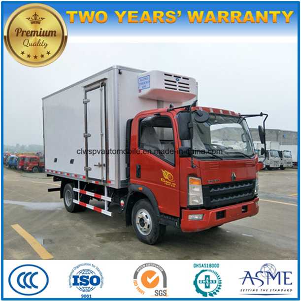 Sinotruk 3t to 5t Refrigerated Lorry Truck 4X2 Cold Storage Truck 