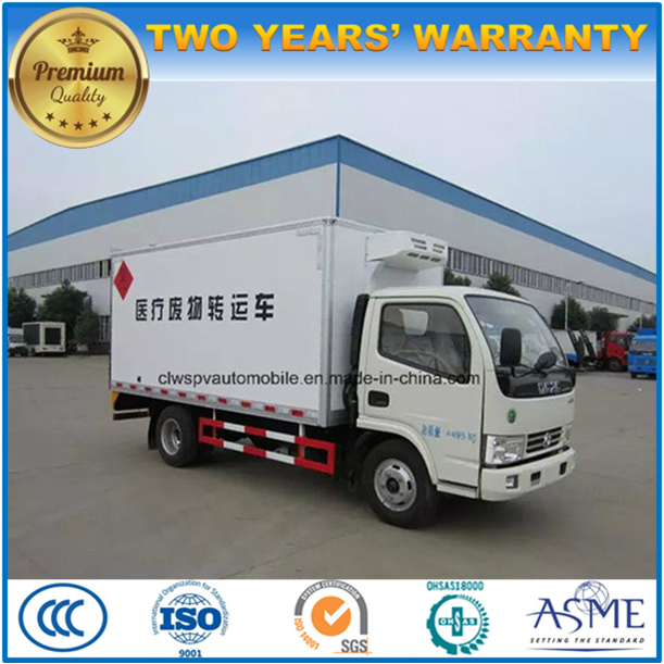 5 T Medical Transfer Truck 6 Wheels Clinic Refuse Transport Truck 