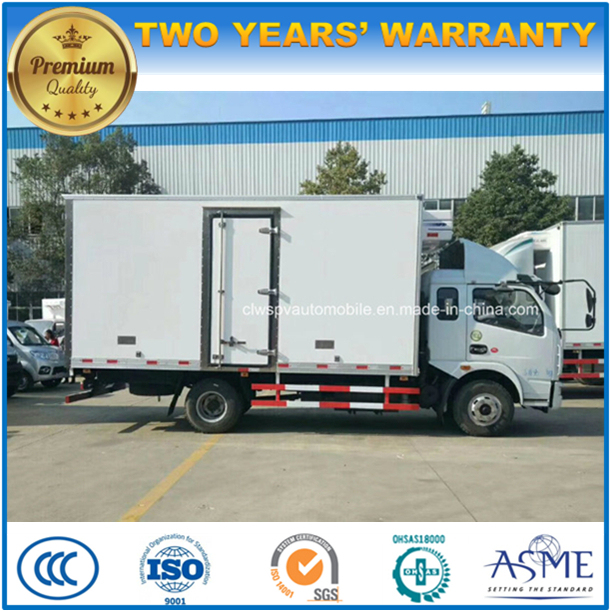 Dongfeng 6 Wheels Refrigerated Lorry Truck 6 Tons Refrigerator Truck 