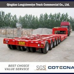 100-200t Heavy Duty Hydraulic Steering Modular Lowbed Semi Trailer