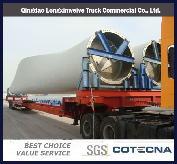 Fan Blade Transport Low Bed Semi Trailer 