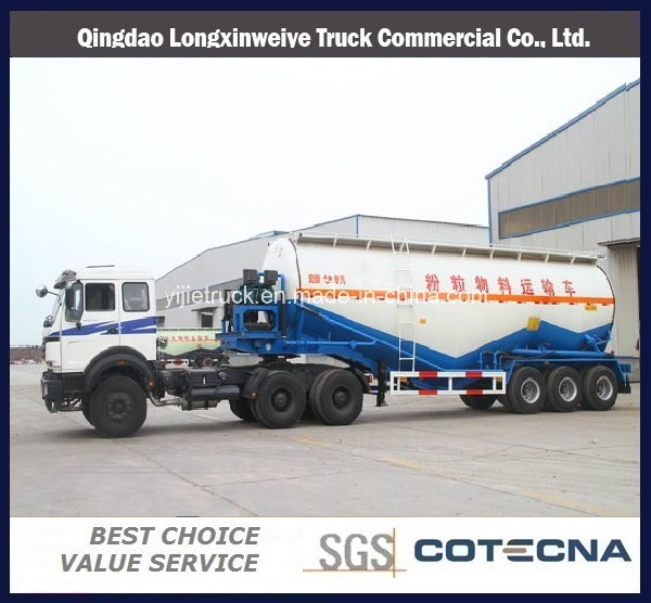 3 Axles 35cbm-40cbm Bulk Cement Tanker Semi Trailer 