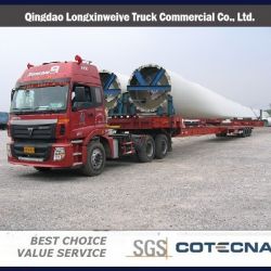 Extendable Fan Blade Transport Lowbed Semi Trailer