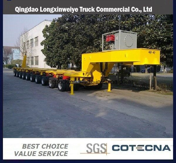 100-300ton Hydraulic Gooseneck Steering Modular Trailer Images 1