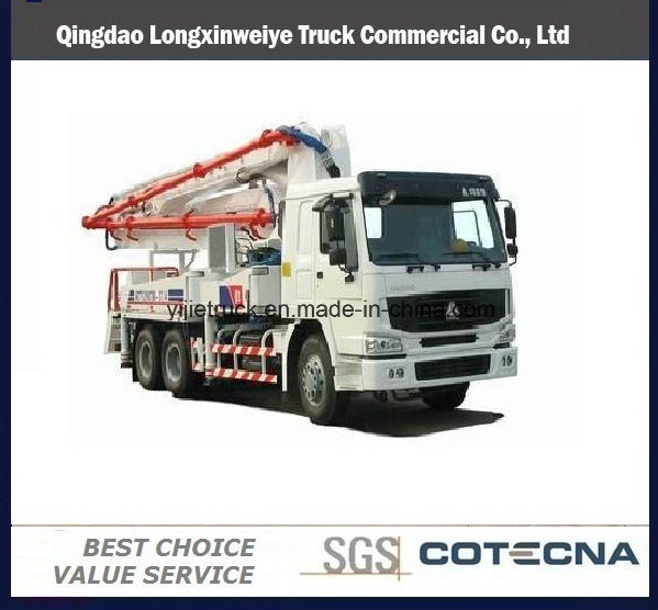 2016 New Sinotruk HOWO 42m 6X4 Concrete Pump Truck 