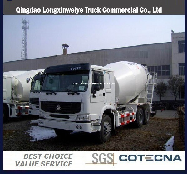 HOWO Concrete Mixer Truck with 8-10m3 Mixer Tank 