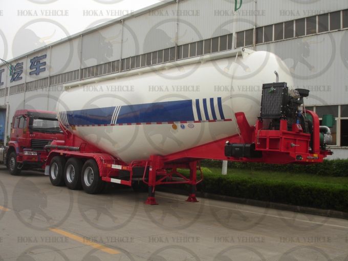 45m3 Triple Axle Cement Tanker Semi-Trailer Images 1